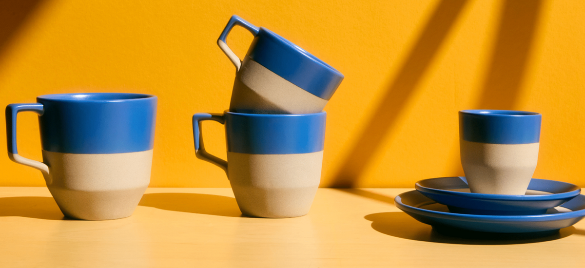 Pico Cappuccino Cup & Saucer (Azul)